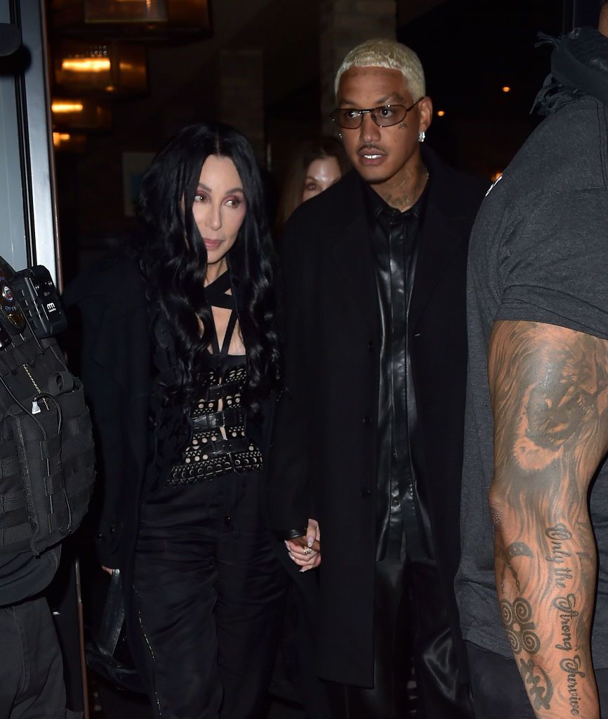 Cher Wears All Black on Date Night with New Boyfriend Alexander Edwards