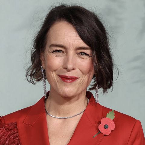london, england   november 08 olivia williams attends the crown season 5 world premiere at theatre royal drury lane on november 08, 2022 in london, england photo by mike marslandwireimage
