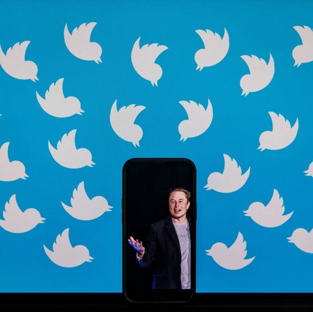 this illustration photo taken on august 5, 2022 shows a cellphone displaying a photo of elon musk placed on a computer monitor filled with twitter logos in washington, dc   elon musk has accused twitter of fraud, alleging the social media platform misled him about key aspects of its business before he agreed to a $44 billion buyout, as their court battle heats up photo by samuel corum  afp photo by samuel corumafp via getty images