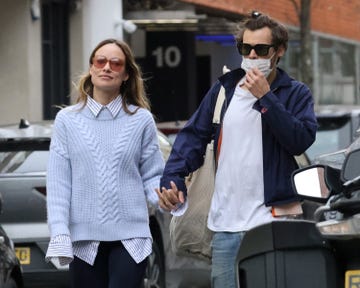 london, england march 15 harry styles and olivia wilde are seen in soho on march 15, 2022 in london, england photo by neil mockfordgc images