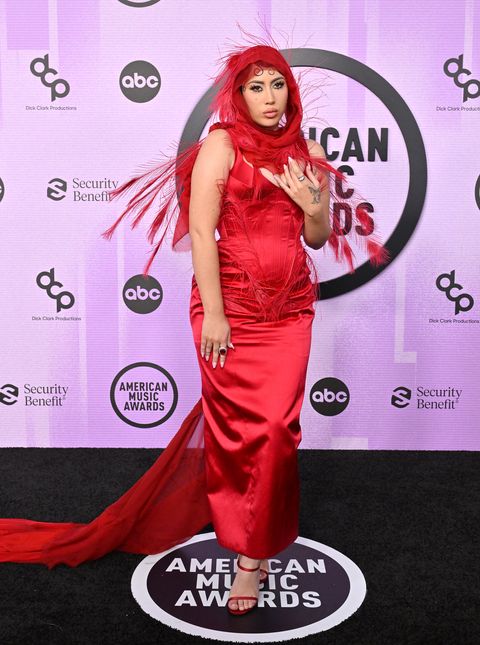 los angeles, california   november 20 editorial use only kali uchis attends the 2022 american music awards at microsoft theater on november 20, 2022 in los angeles, california photo by axellebauer griffinfilmmagic