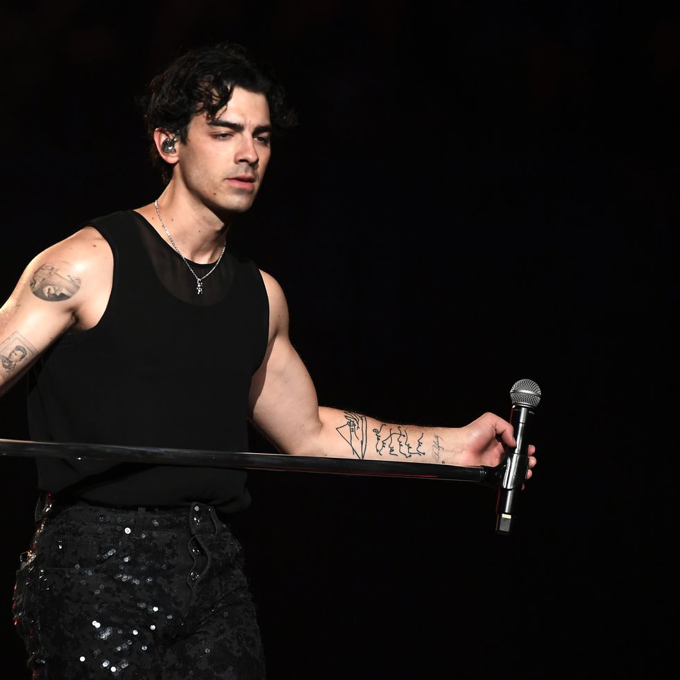 las vegas, nevada september 08 joe jonas of jonas brothers performs during a stop of the groups five albums one night the world tour at mgm grand garden arena on september 08, 2023 in las vegas, nevada photo by bryan steffygetty images