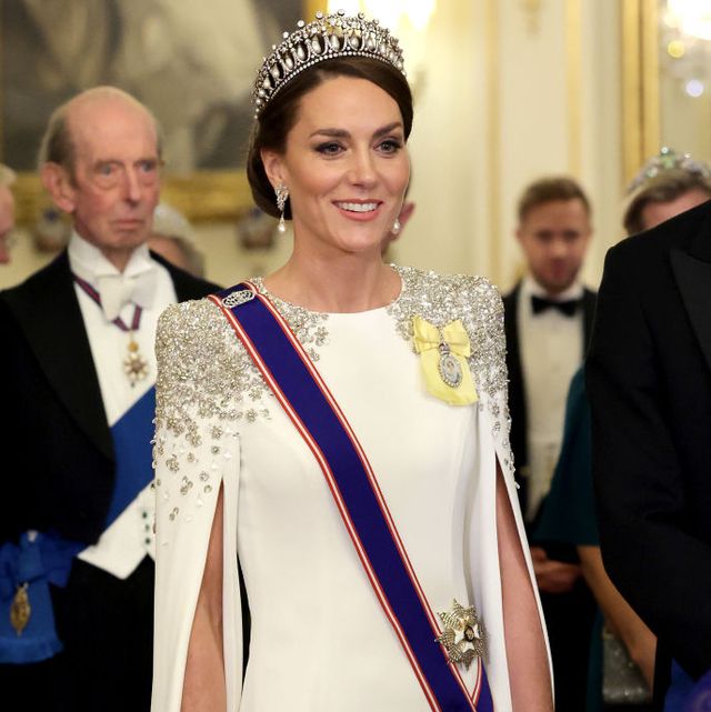 london, england   november 22 catherine, princess of wales during the state banquet at buckingham palace on november 22, 2022 in london, england this is the first state visit hosted by the uk with king charles iii as monarch, and the first state visit here by a south african leader since 2010 photo by chris jacksongetty images