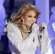 new york, ny   december 31 jennifer lopez performs in times square on new years eve on december 31, 2020 in new york city photo by gary hershornnyppatsapool