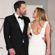 venice, italy   september 10 ben affleck and jennifer lopez attend the red carpet of the movie the last duel during the 78th venice international film festival on september 10, 2021 in venice, italy photo by daniele venturelliwireimage