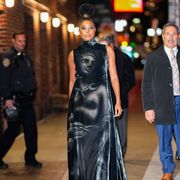 new york, new york   november 28 gabrielle union is seen leaving the late show with stephen colbert on november 28, 2022 in new york city photo by gothamgc images