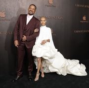los angeles, california   november 30 will smith l and jada pinkett smith r attend the premiere of apple original films emancipation at regency village theatre on november 30, 2022 in los angeles, california photo by amy sussmanwireimage