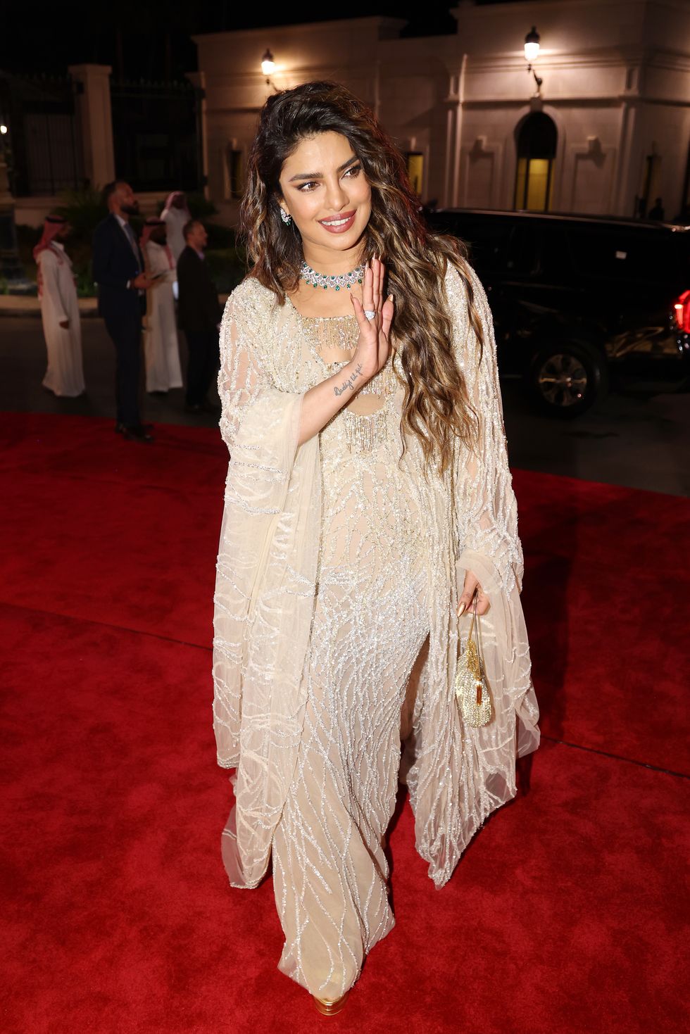 jeddah, saudi arabia   december 01 priyanka chopra attends the opening night gala screening of whats love got to do with it at the red sea international film festival on december 01, 2022 in jeddah, saudi arabia photo by tim p whitbygetty images for the red sea international film festival