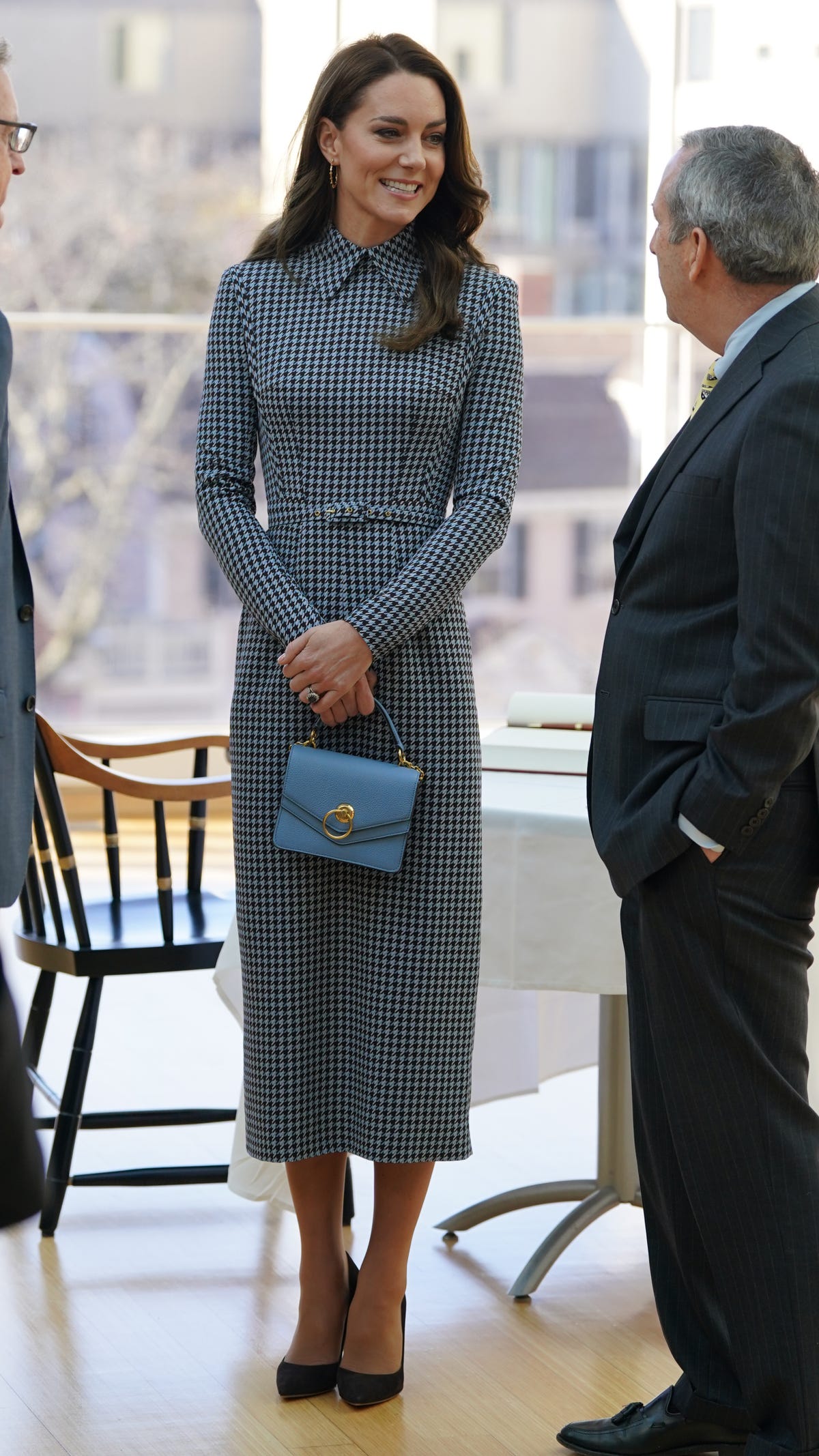 Kate Middleton Takes on Harvard in a Festive Houndstooth Dress