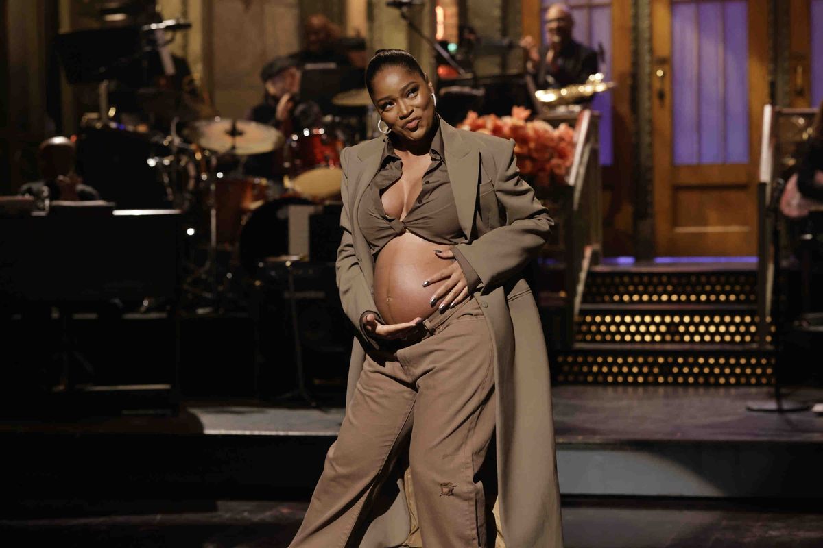 saturday night live    keke palmer, sza episode 1833    pictured host keke palmer during the monologue on saturday, december 3, 2022    photo by will heathnbc via getty images