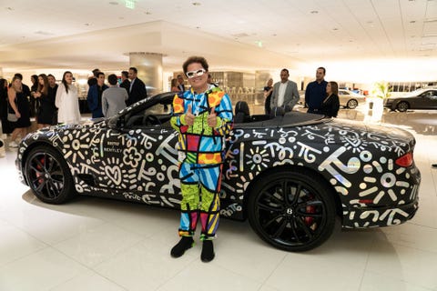 Art Basel On The Rooftop Presented By Braman Miami miami, fl december 01 romero britto attends art basel on the rooftop presented by braman miami at braman miami on december 1, 2021 in miami, florida photo by romain mauricegetty images for haute living