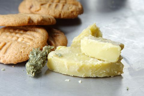 cookies prepared with marijuana butter