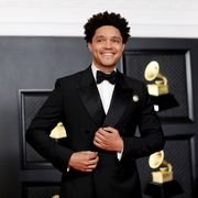 los angeles, ca   march 14 host trevor noah on the red carpet at the 63rd annual grammy awards, at the los angeles convention center, in downtown los angeles, ca, wednesday, mar 14, 2021 jay l clendenin  los angeles times via getty images