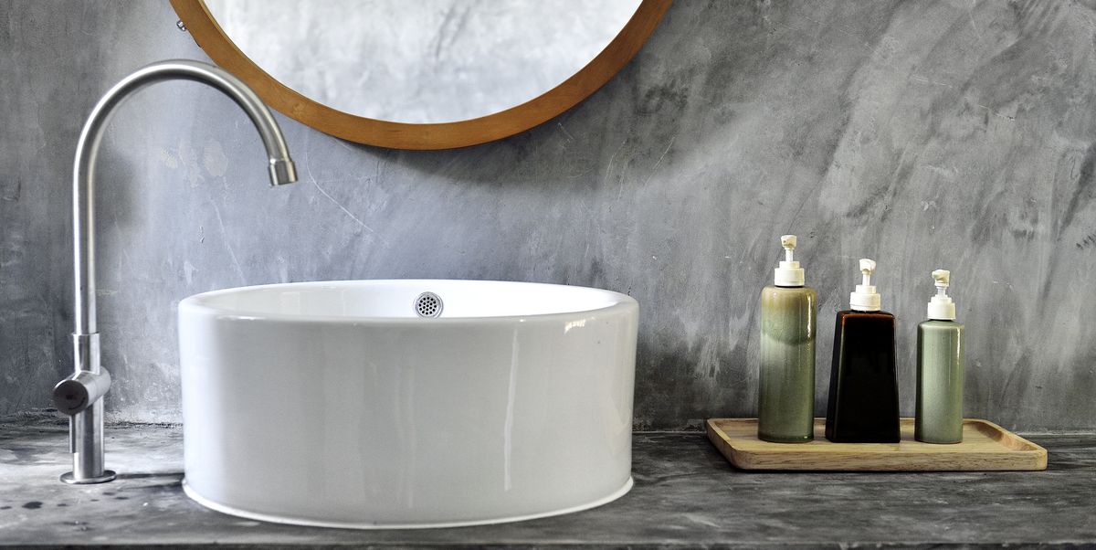 stylish bathroom vanity with modern sink