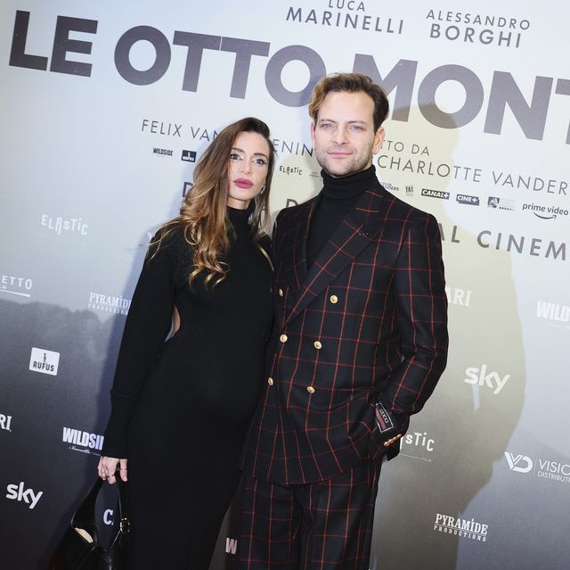 rome, italy december 19 irene forti and alessandro borghi attend le otto montagne premiere in rome at cinema moderno on december 19, 2022 in rome, italy photo by ernesto rusciogetty images