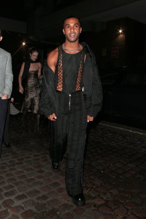 london, england december 05 lucien laviscount is seen attending an after party for the fashion awards 2022 at chiltern firehouse on december 05, 2022 in london, england photo by neil mockford ricky vigil mgc images