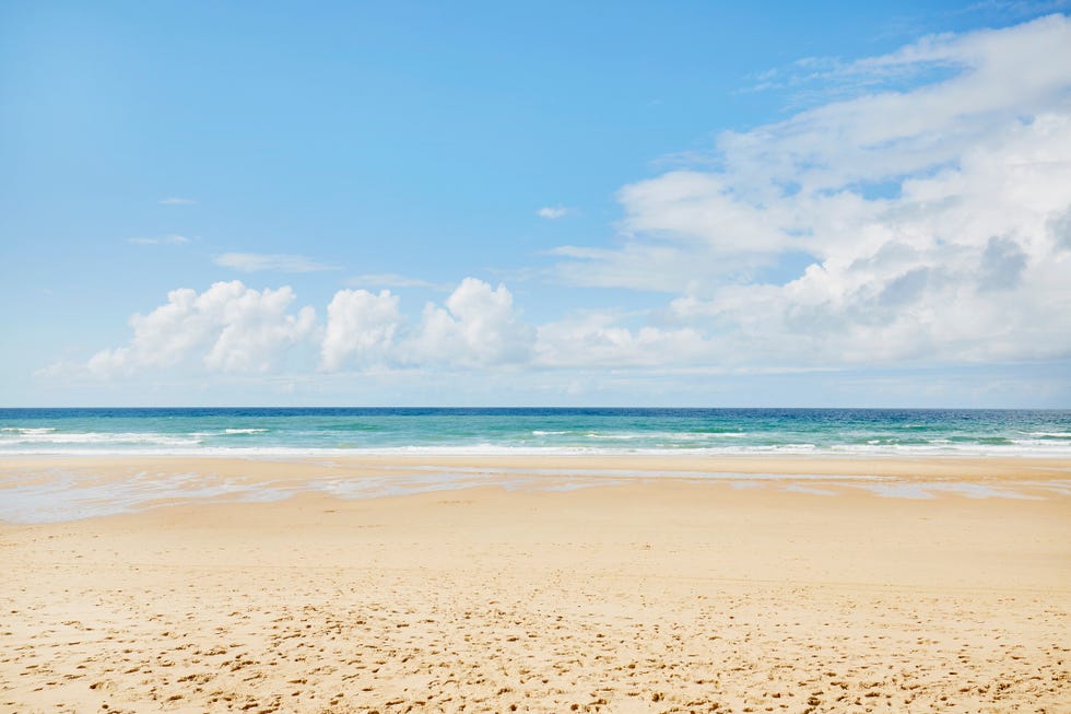 beach, sea and sky at a sunny day