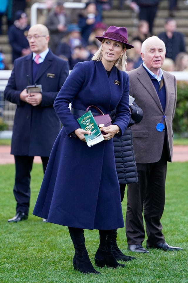 Zara Tindall enjoys Cheltenham Races with her daughter, Mia