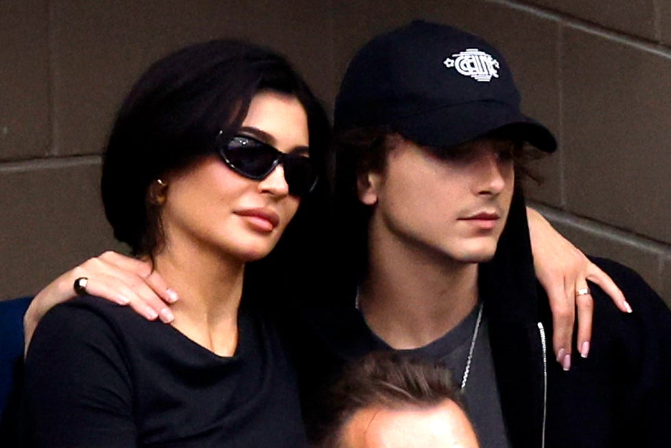 kylie jenner and timothée chalamet at the us open