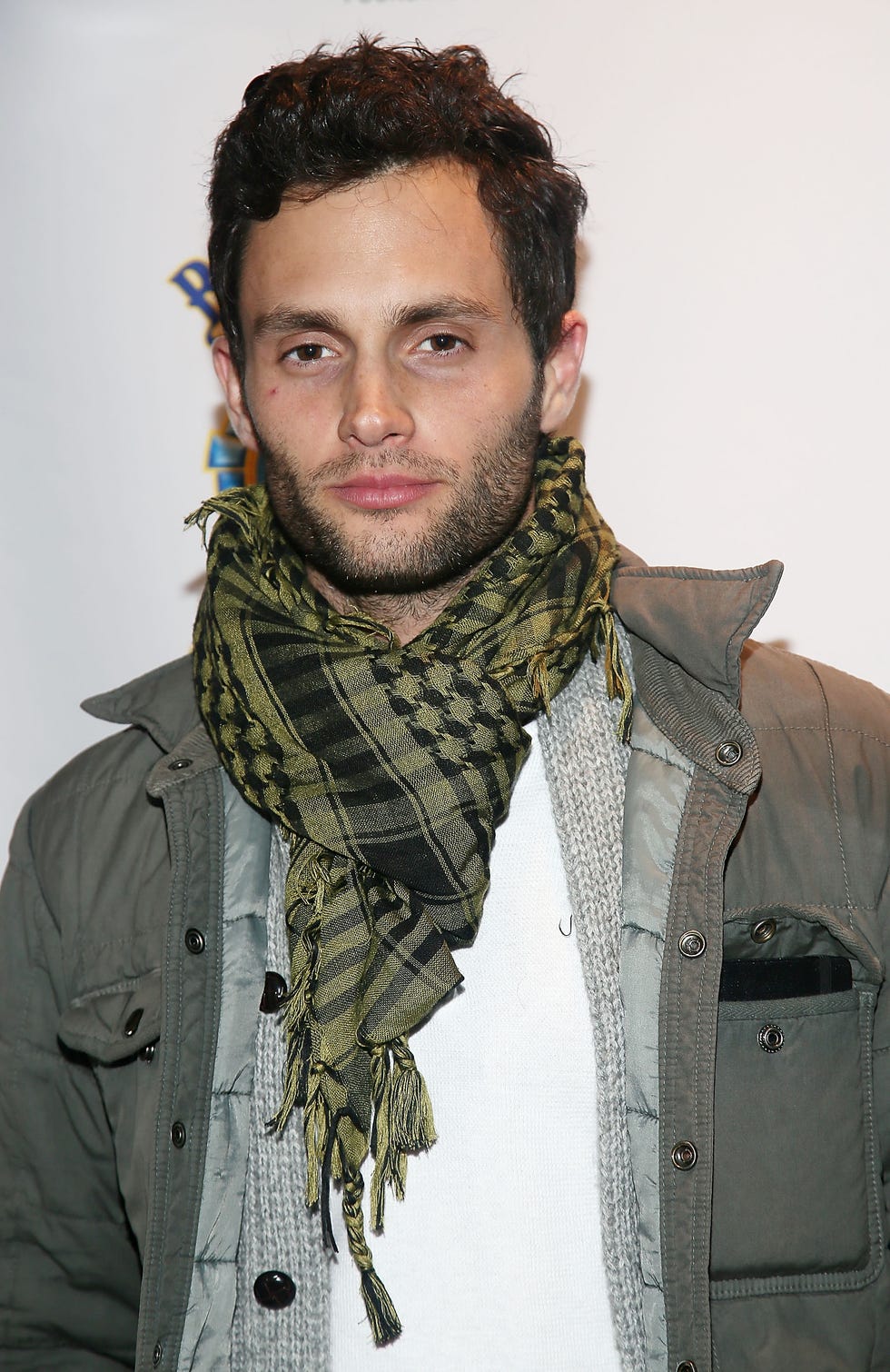 Hair, Scarf, Clothing, Facial hair, Hairstyle, Fashion, Chin, Neck, Forehead, Beard, 