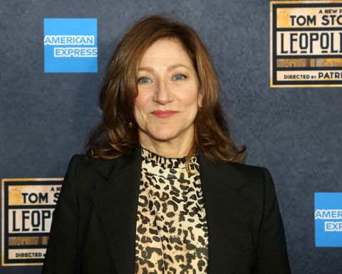 new york, new york october 02 edie falco poses at the opening night of the new tom stoppard play leopoldstadt on broadway at the longacre theatre on october 2, 2022 in new york city photo by bruce glikaswireimage