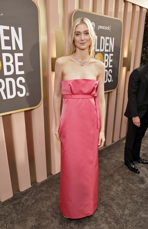 beverly hills, california january 10 80th annual golden globe awards pictured elizabeth debicki arrives at the 80th annual golden globe awards held at the beverly hilton hotel on january 10, 2023 in beverly hills, california photo by todd williamsonnbcnbc via getty images