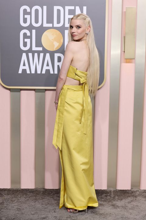 Beverly Hills, CA - Anya Taylor-Joy attends the 80th Annual Golden Globe Awards at the Beverly Hilton in Beverly Hills, CA on January 10, 2023.