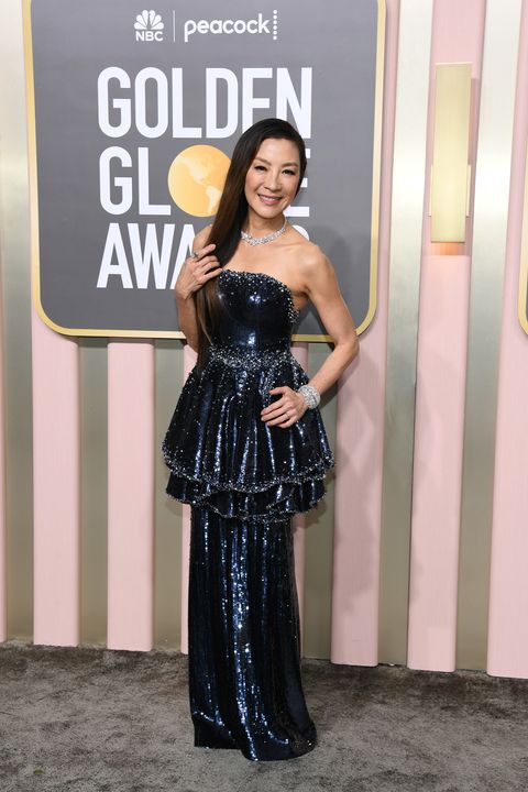 beverly hills, california january 10 michelle yeoh attends the 80th annual golden globe awards at the beverly hilton on january 10, 2023 in beverly hills, california photo by jon kopaloffgetty images