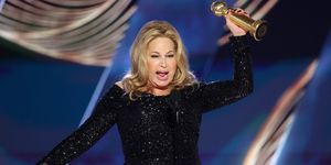 beverly hills, california january 10 80th annual golden globe awards pictured jennifer coolidge accepts the best supporting actress in a limited or anthology series or television film award for the white lotus onstage at the 80th annual golden globe awards held at the beverly hilton hotel on january 10, 2023 in beverly hills, california photo by rich polknbc via getty images