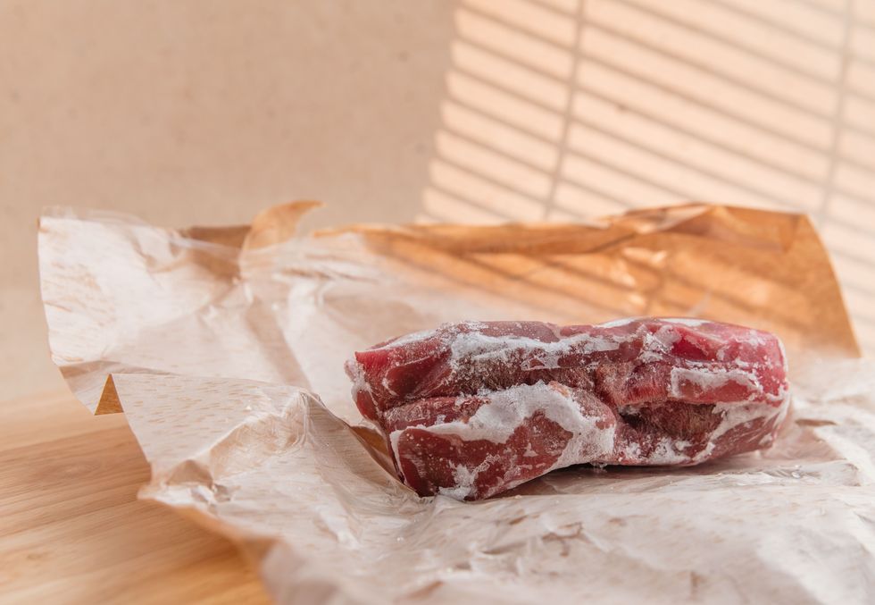Chef's Choice Ltd. - Wrap meat very tightly in plastic wrap or