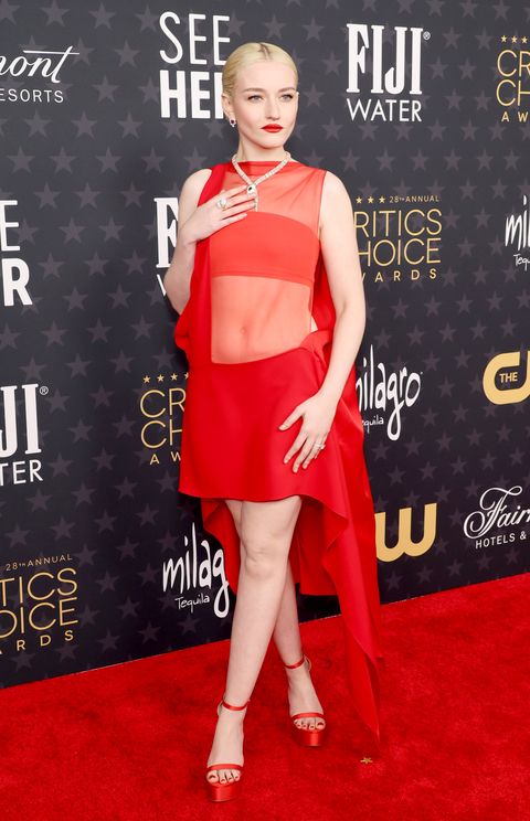 los angeles, california january 15 julia garner attends the 28th annual critics choice awards at fairmont century plaza on january 15, 2023 in los angeles, california photo by monica schipperwireimage
