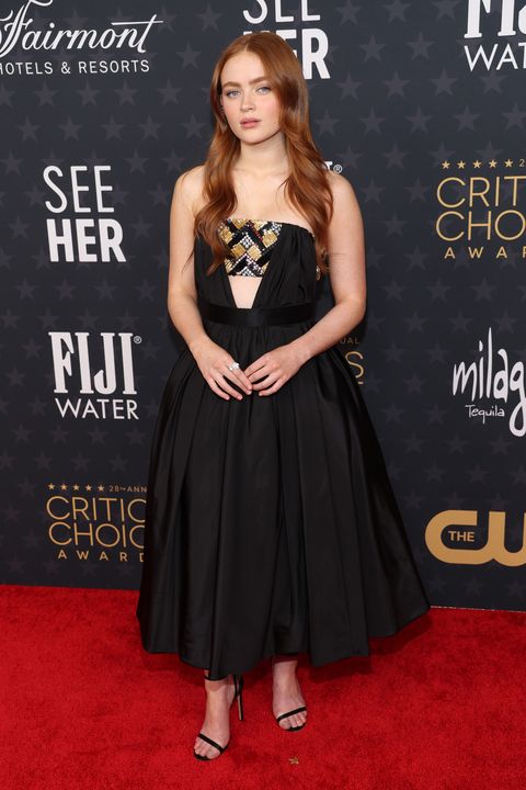 los angeles, california january 15 sadie sink attends the 28th annual critics choice awards at fairmont century plaza on january 15, 2023 in los angeles, california photo by phillip faraonegathe hollywood reporter via getty images