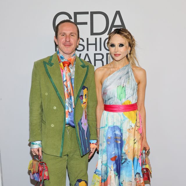 new york, new york november 10 colm dillane and stacey bendet attend the 2021 cfda fashion awards at the grill room on november 10, 2021 in new york city photo by jamie mccarthywireimage