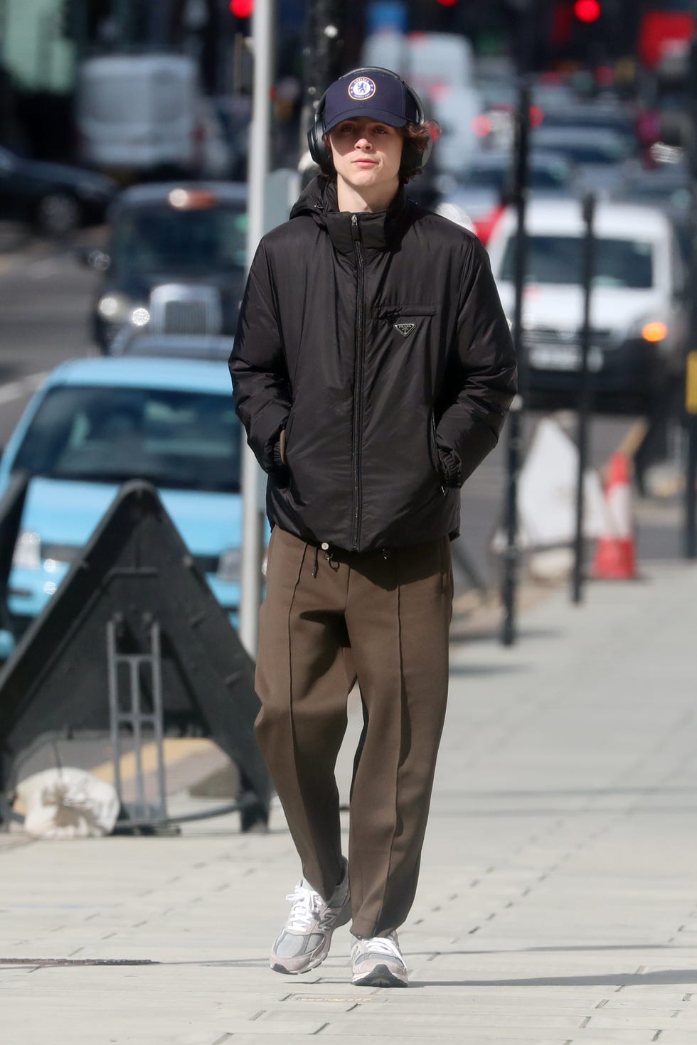 london, england march 16 timothee chalamet seen walking in notting hill on march 16, 2020 in london, england photo by neil mockfordgc images