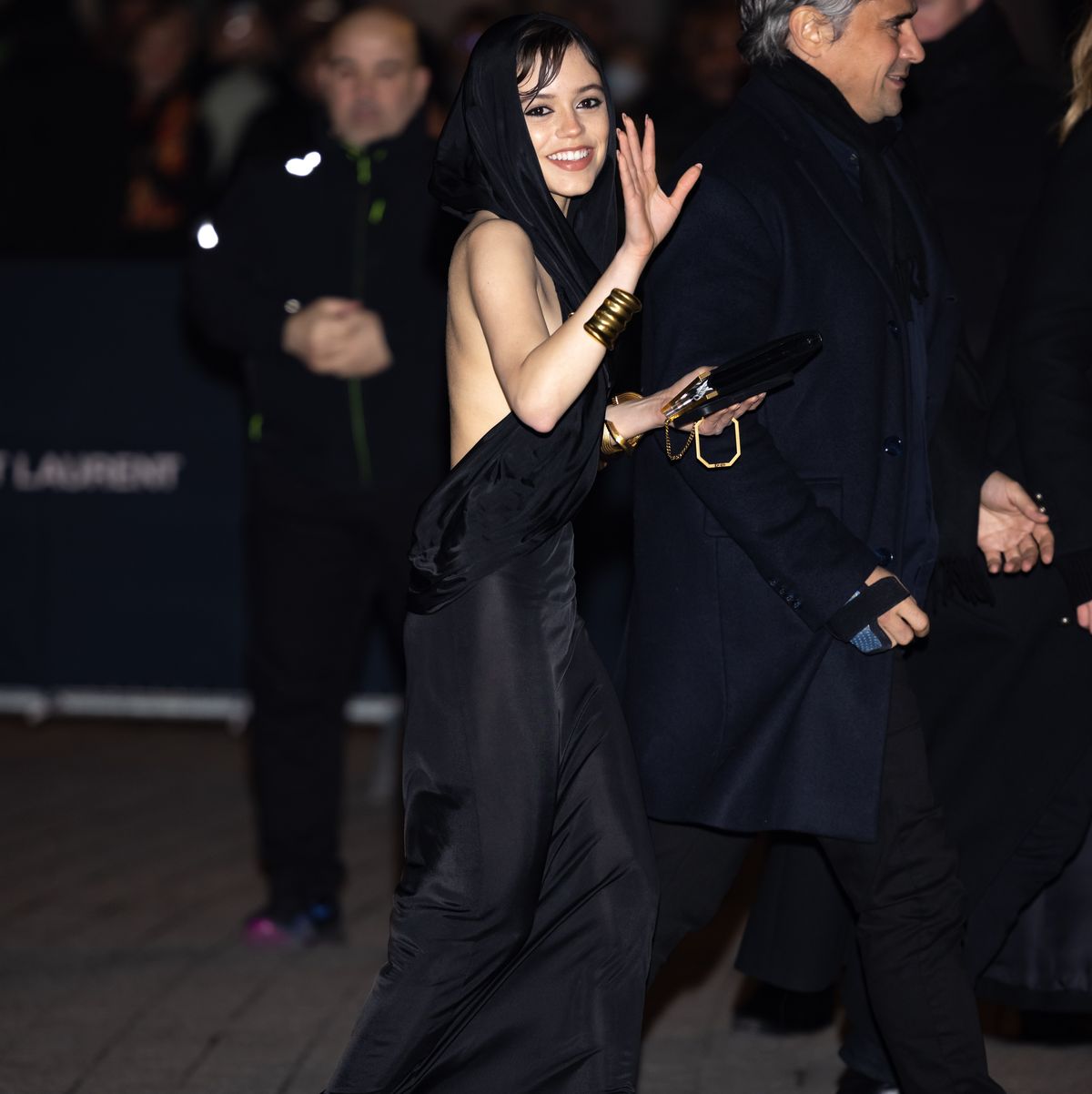paris, france january 17 jenna ortega is seen during day one of paris fashion week menswear fall winter 2023 2024 on january 17, 2023 in paris, france photo by arnold jerockigetty images