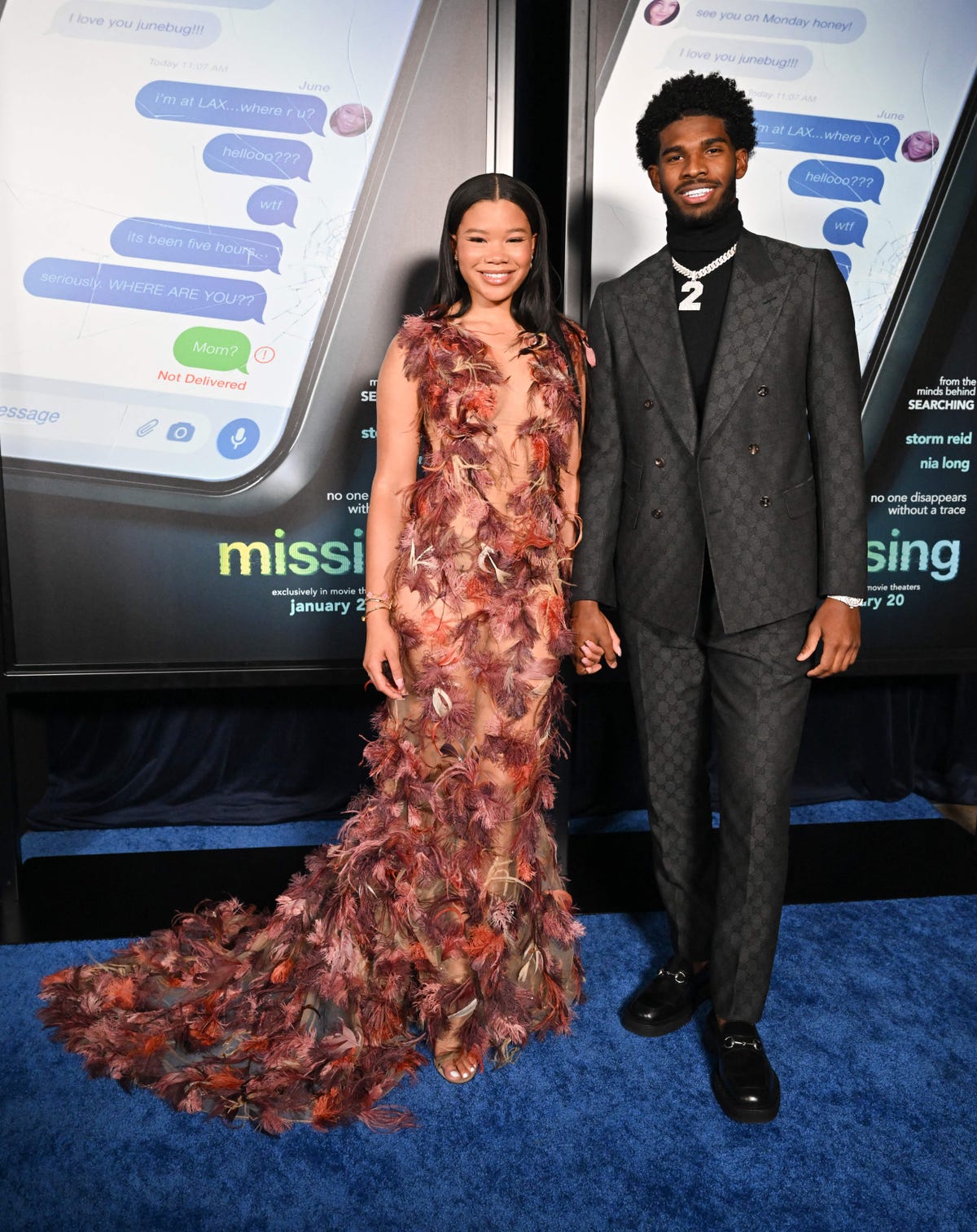 Storm Reid and Boyfriend Shedeur Sanders Make Red Carpet Debut