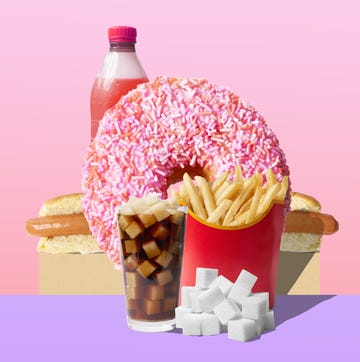 Processed Food collage of variety of highly processed food