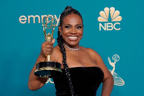 sheryl lee ralph, winner of supporting actress in a comedy series for “abbott elementary”, poses in the press room during the 74th annual primetime emmy awards