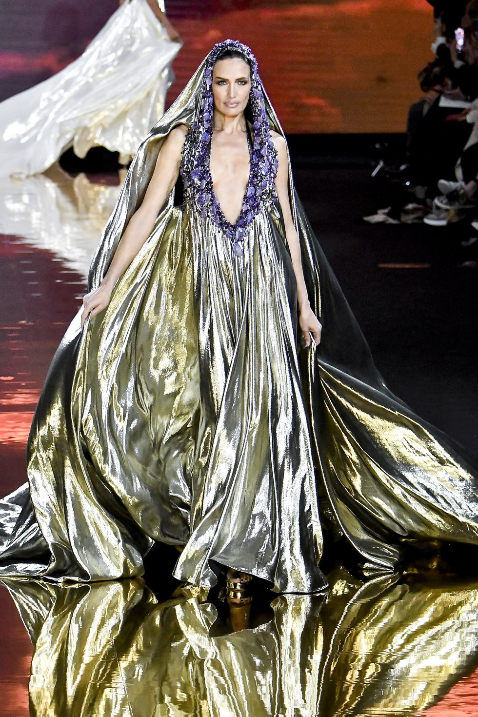 paris, france january 24 nieves alvarez walks the runway during the stephane rolland haute couture springsummer 2023 fashion show as part of the paris haute couture week on january 24, 2023 in paris, france photo by victor virgilegamma rapho via getty images