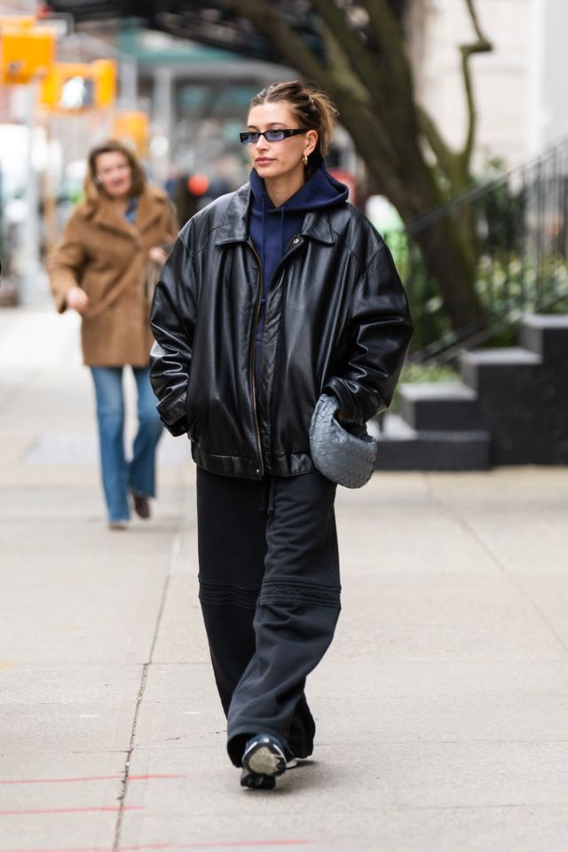 new york, new york january 25 hailey bieber is seen in tribeca on january 25, 2023 in new york city photo by gothamgc images