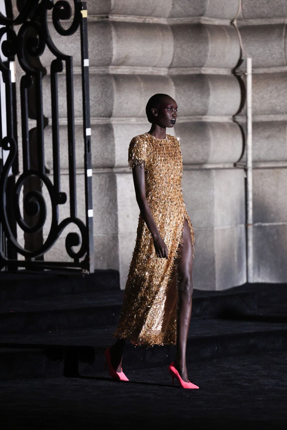 paris, france january 25 editorial use only for non editorial use please seek approval from fashion house a model walks the runway during the valentino haute couture spring summer 2023 show as part of paris fashion week on january 25, 2023 in paris, france photo by jacopo raulegetty images