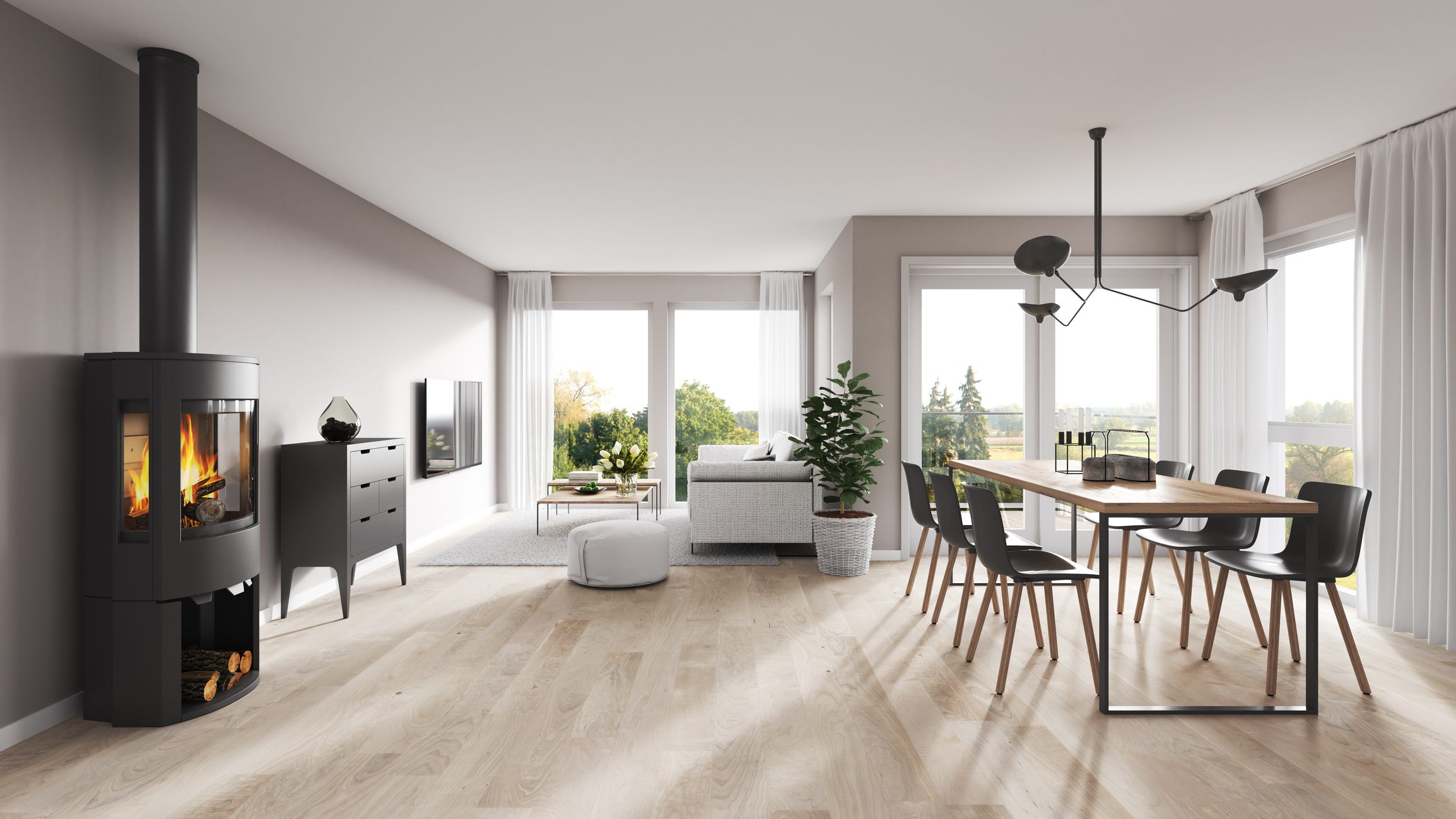 modern interior render image