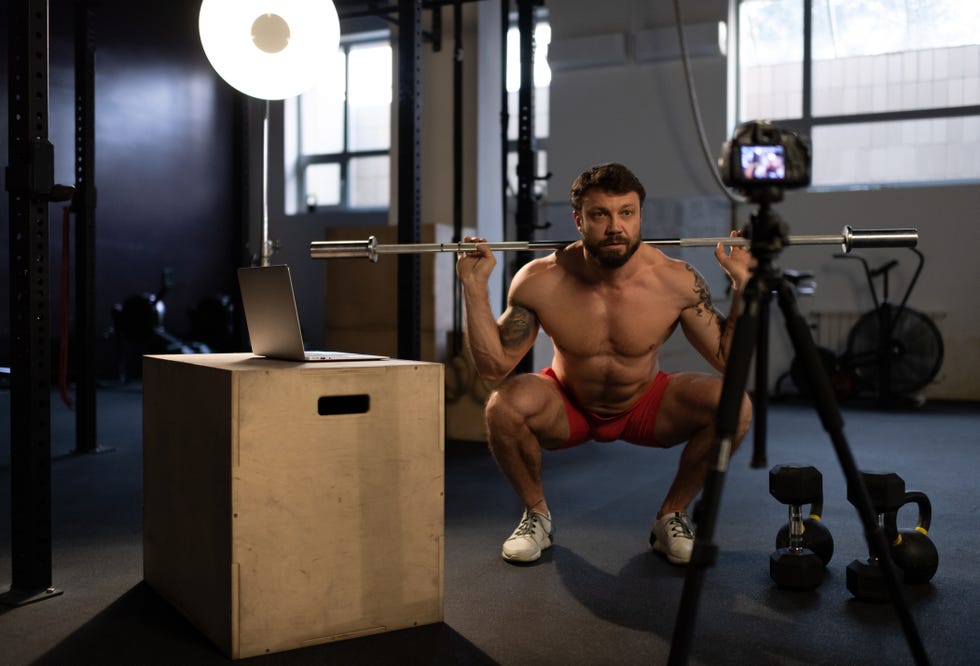 🙊 deberían de usar almohadilla para barra gym los hombres? 🧔 Si? No