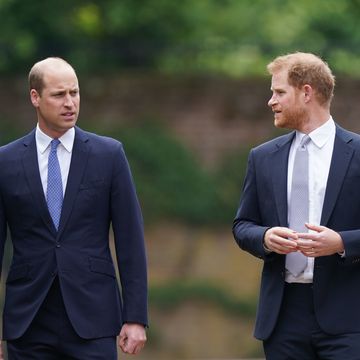 london, england july 01 prince william, duke of cambridge left and prince harry, duke of sussex arrive for the unveiling of a statue they commissioned of their mother diana, princess of wales, in the sunken garden at kensington palace, on what would have been her 60th birthday on july 1, 2021 in london, england today would have been the 60th birthday of princess diana, who died in 1997 at a ceremony here today, her sons prince william and prince harry, the duke of cambridge and the duke of sussex respectively, will unveil a statue in her memory photo by yui mok wpa poolgetty images