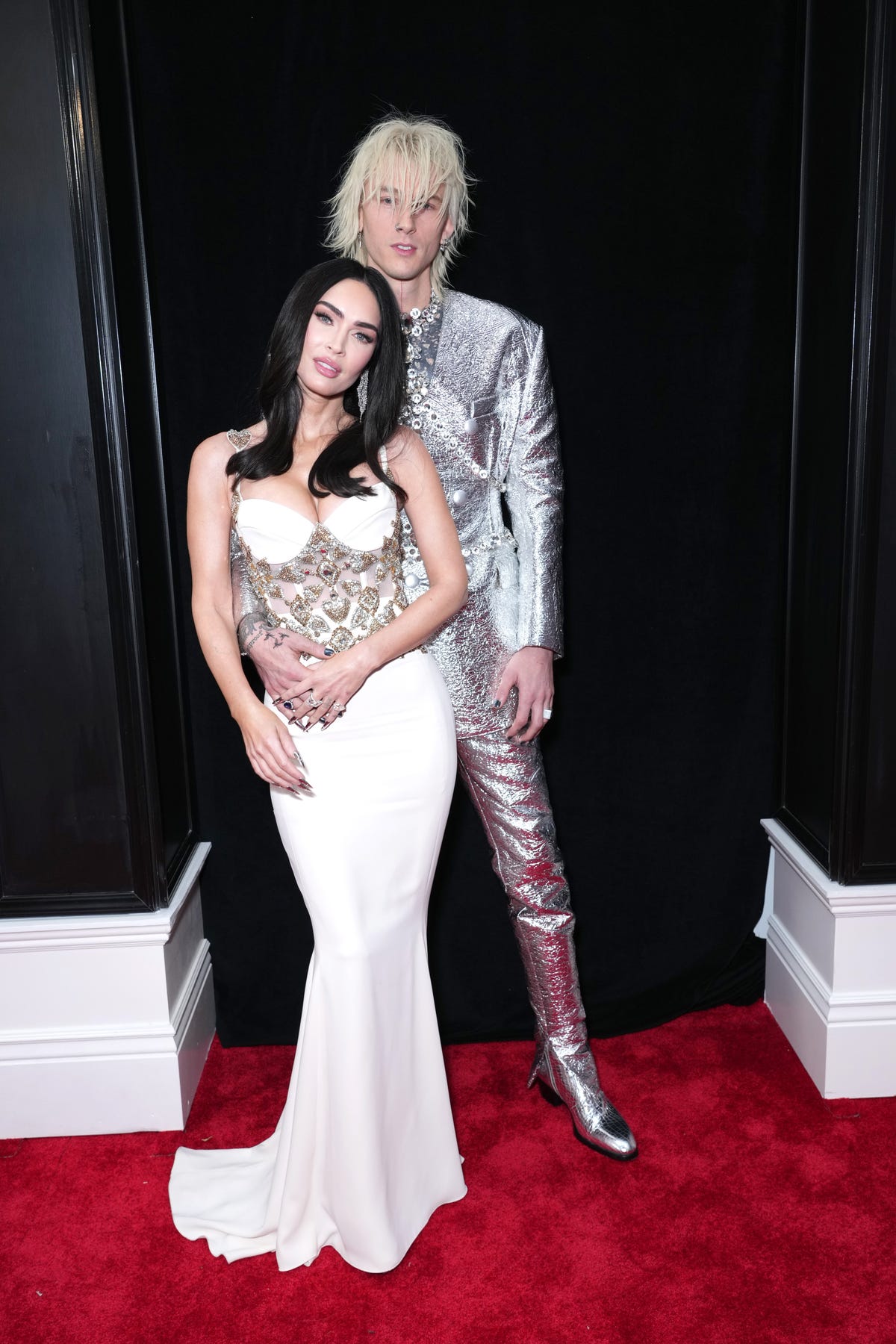 Machine Gun Kelly and Megan Fox Show PDA on the 2023 Grammys Red Carpet