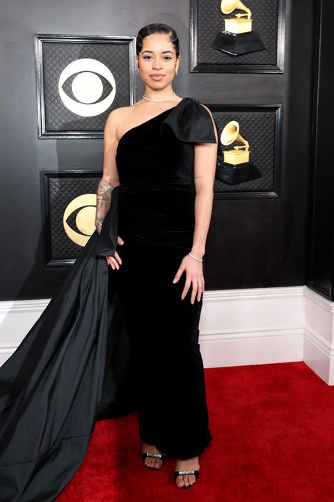 los angeles, california february 05 for editorial use only ella mai attends the 65th grammy awards on february 05, 2023 in los angeles, california photo by amy sussmangetty images