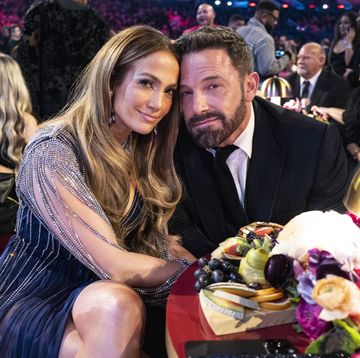 los angeles, california february 05 jennifer lopez and ben affleck seen during the 65th grammy awards at cryptocom arena on february 05, 2023 in los angeles, california photo by john shearergetty images for the recording academy