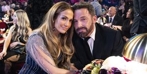 los angeles, california february 05 jennifer lopez and ben affleck seen during the 65th grammy awards at cryptocom arena on february 05, 2023 in los angeles, california photo by john shearergetty images for the recording academy