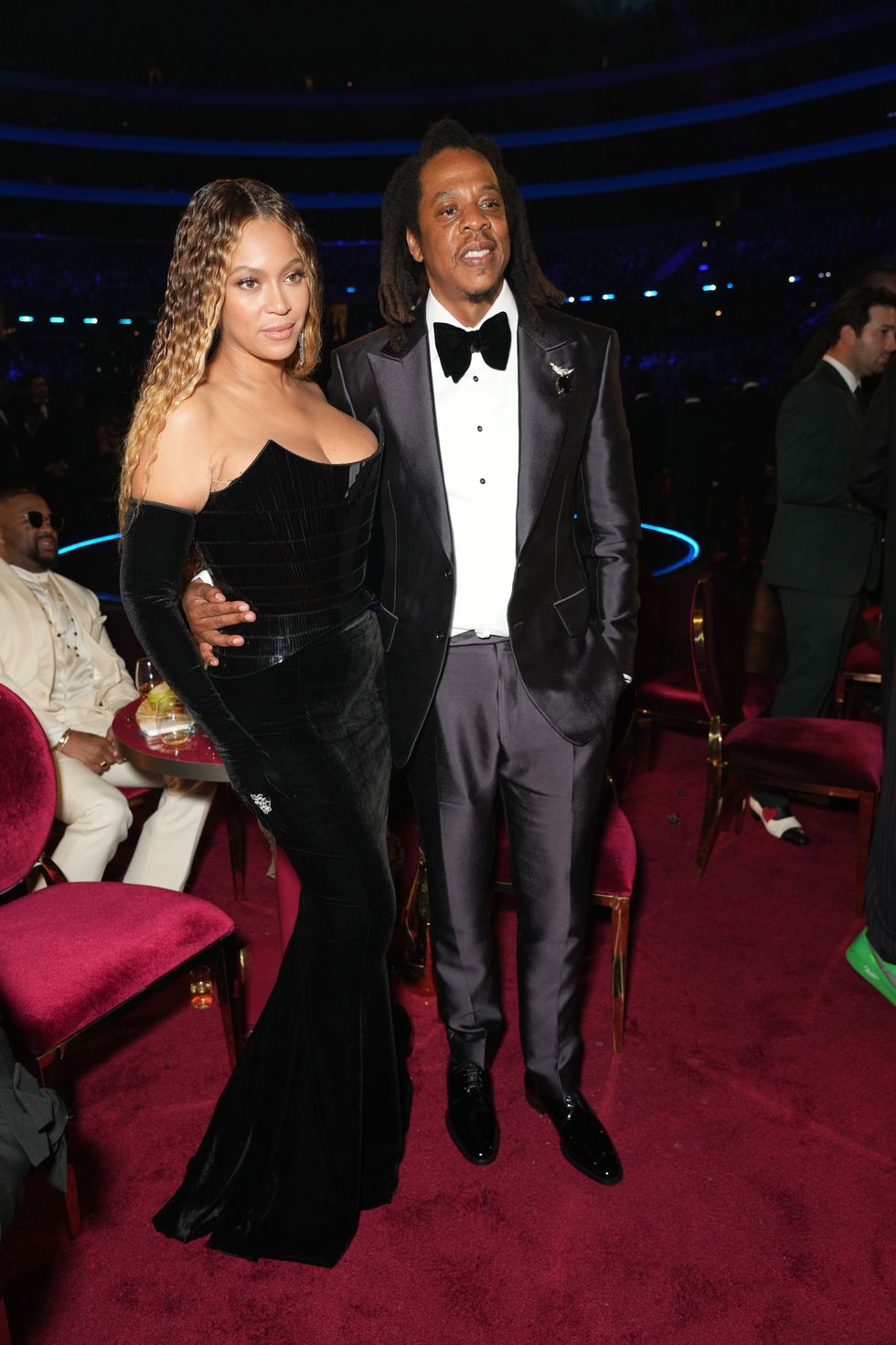 los angeles, california february 05 l r beyoncé and jay z attend the 65th grammy awards at cryptocom arena on february 05, 2023 in los angeles, california photo by kevin mazurgetty images for the recording academy