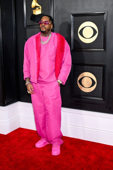 fivio foreign at the 65th annual grammy awards held at cryptocom arena on february 5, 2023 in los angeles, california photo by michael bucknervariety via getty images